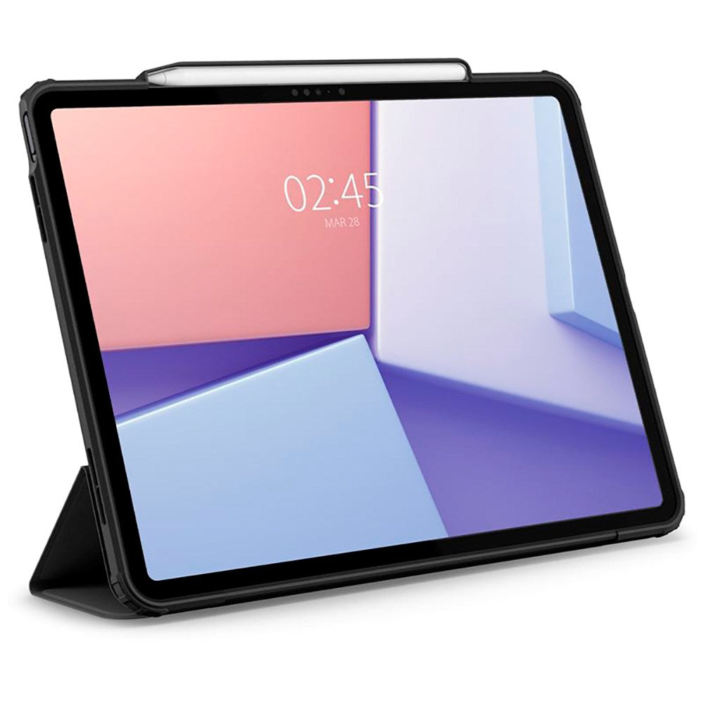 iPad Air 13" (2025 / 2024) Spigen Air Skin Pro Læder Flip Cover - Sort