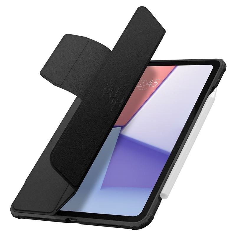 iPad Air 11" (2025 / 2024) Spigen Air Skin Pro Læder Flip Cover - Sort