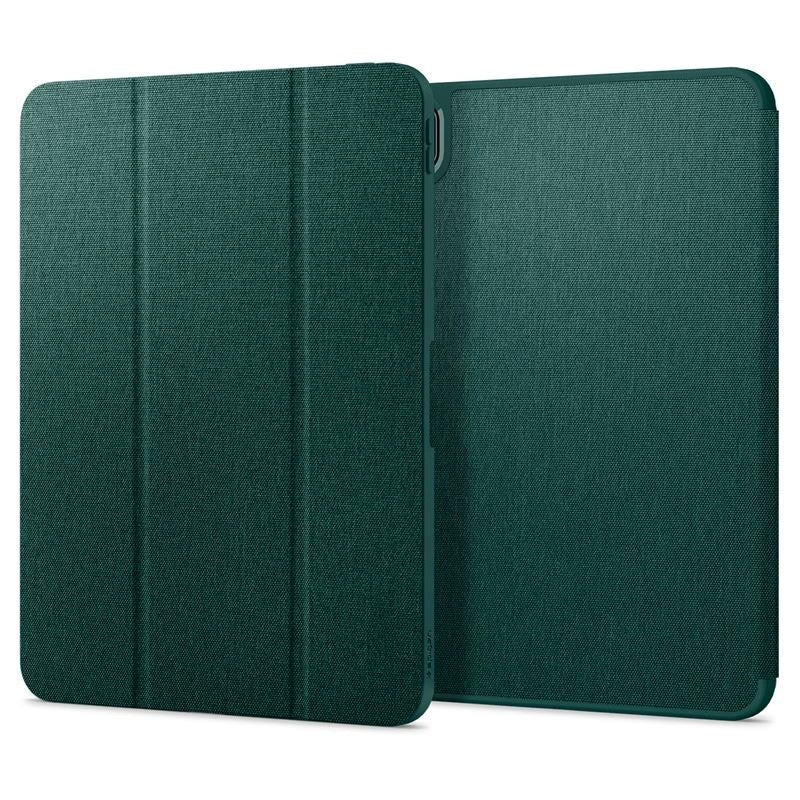 iPad Pro 11" (2025 / 2024) Spigen Urban Fit Stof Flip Cover m. Pen Holder - Grøn
