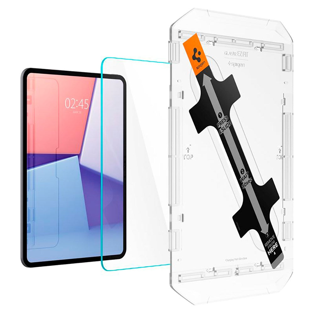 iPad Pro 11" (2025 / 2024) Spigen EZ Fit Glas.tR Skærmbeskyttelse - Case Friendly - Gennemsigtig