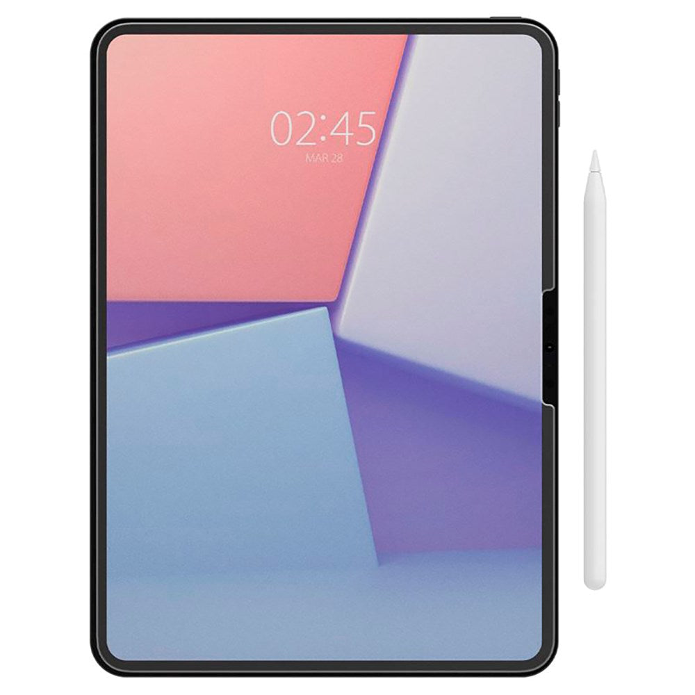 iPad Pro 11" (2025 / 2024) Spigen Paper Touch EZ Fit Glas.tR Skærmbeskyttelse - Case Friendly - Gennemsigtig