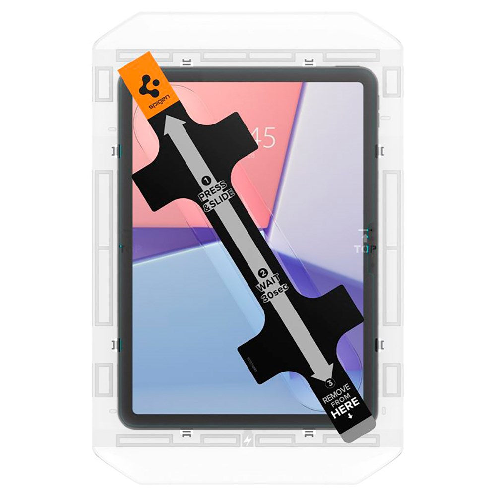 iPad Air 11" (2025 / 2024) Spigen EZ Fit Glas.tR Skærmbeskyttelse - Case Friendly - Gennemsigtig