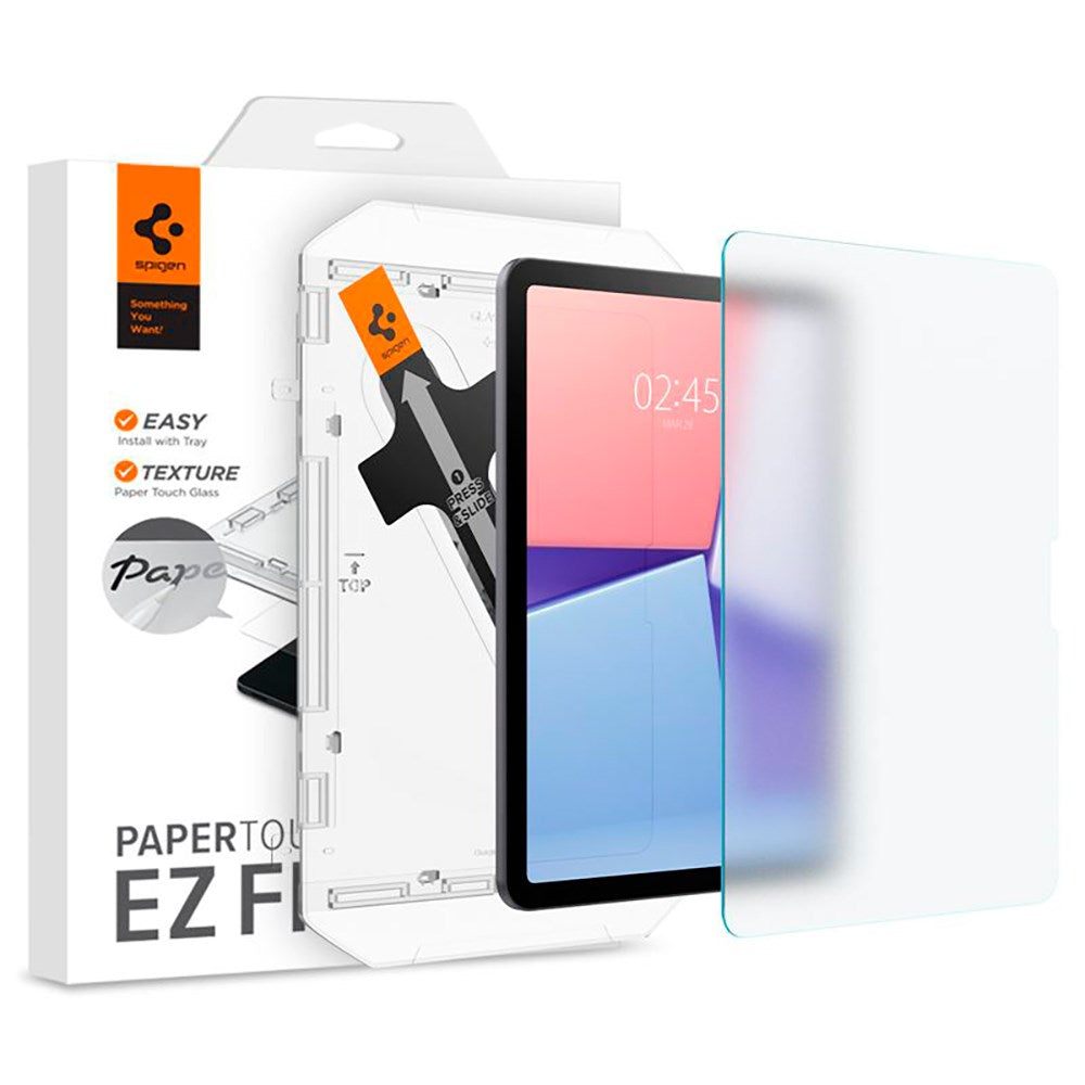 iPad Air 11" (2025 / 2024) Spigen Paper Touch EZ Fit Glas.tR Skærmbeskyttelse - Case Friendly - Gennemsigtig