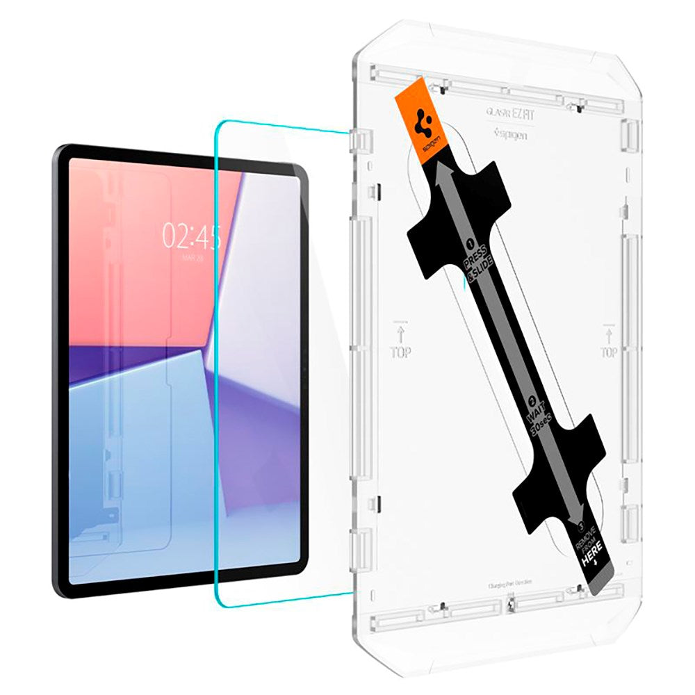 iPad Air 13" (2025 / 2024) Spigen EZ Fit Glas.tR Skærmbeskyttelse - Case Friendly - Gennemsigtig