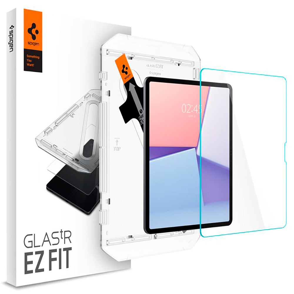 iPad Air 13" (2025 / 2024) Spigen EZ Fit Glas.tR Skærmbeskyttelse - Case Friendly - Gennemsigtig