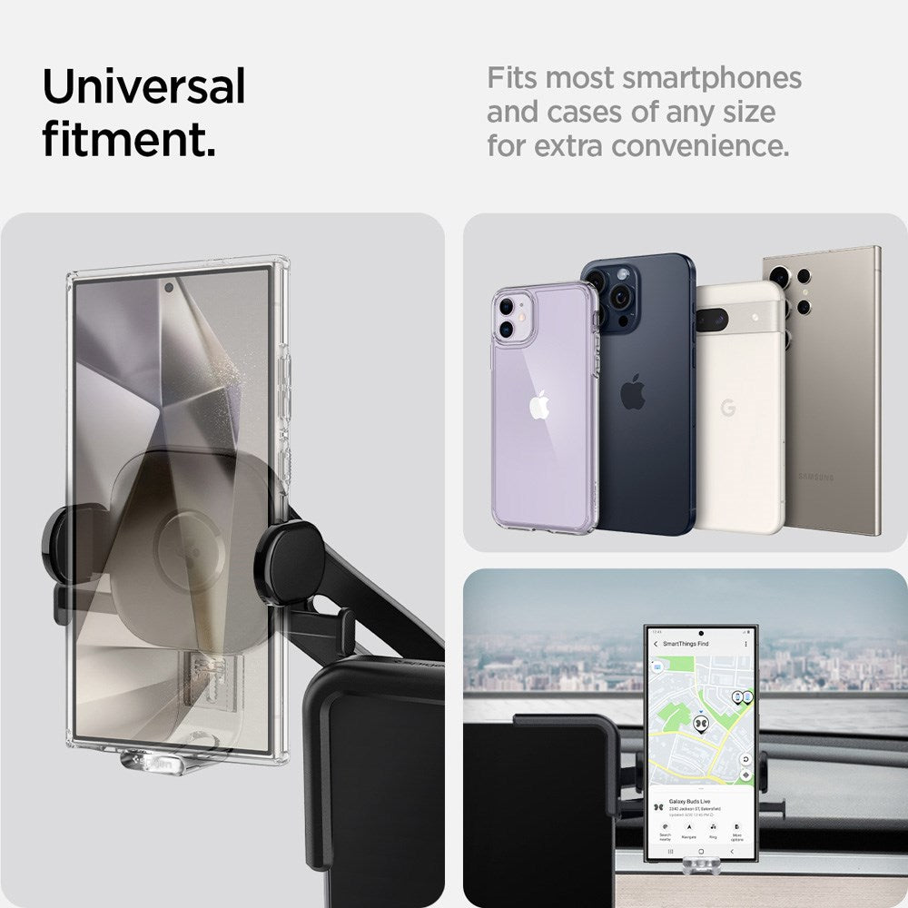 Spigen Universal Mobilholder til Tesla S / 3 / X / Y / Cybertruck - Sort