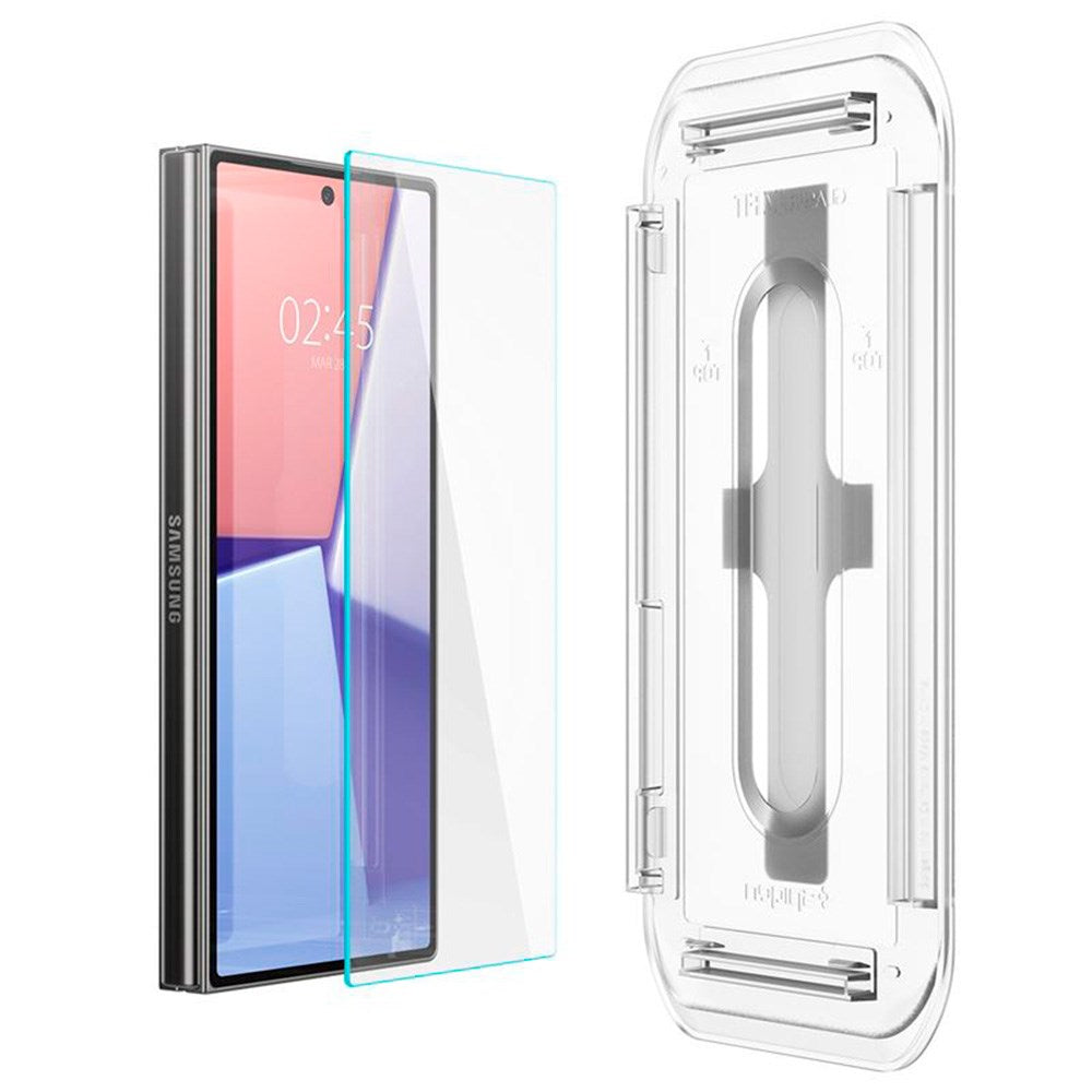 Spigen Samsung Galaxy Z Fold6 EZ Fit Glas.tR Skærmbeskyttelse - 2 stk. - Case Friendly - Gennemsigtig
