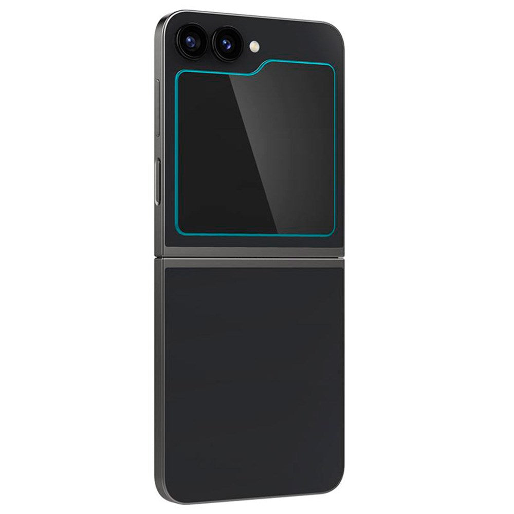 Spigen Samsung Galaxy Z Flip7 FE / Flip6 EZ Fit Glas.tR Sub Screen Skærmbeskyttelse - 2 stk. - Case Friendly - Gennemsigtig