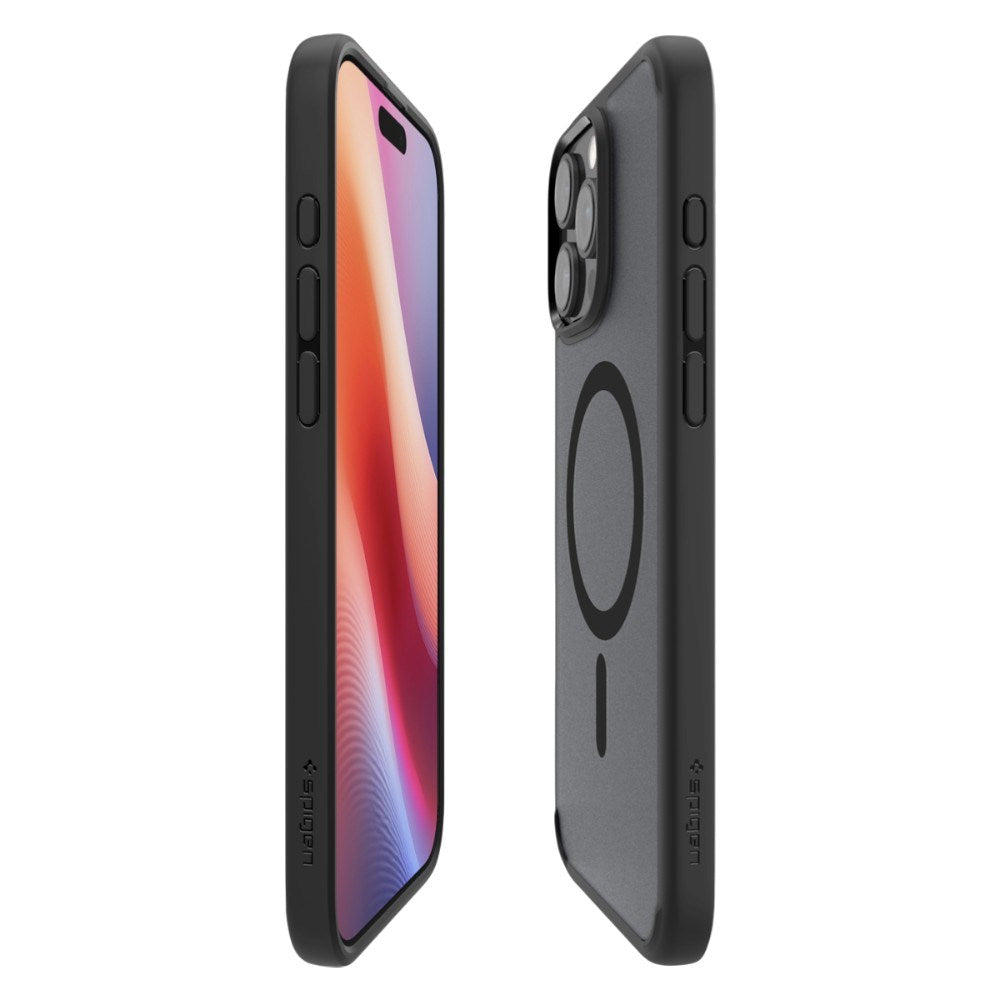 iPhone 16 Pro Spigen Ultra Hybrid Bagside Cover - MagSafe Kompatibel - Sort