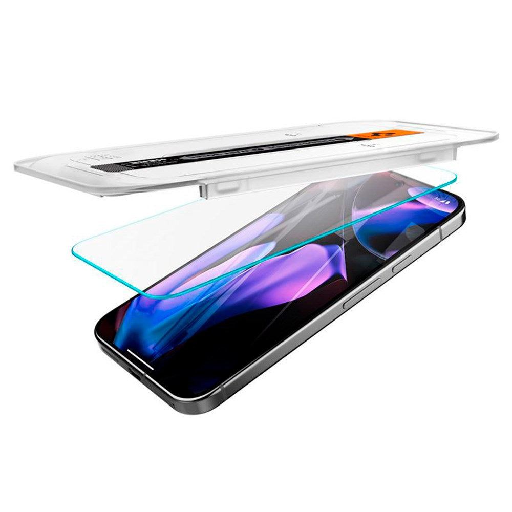 Google Pixel 10 / 10 Pro / 9 / 9 Pro Spigen EZ Fit Glas.tR Skærmbeskyttelse 2. Stk - Case Friendly - Gennemsigtig