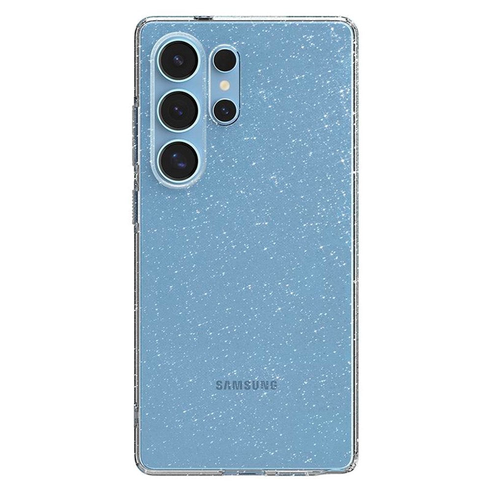 Samsung Galaxy S25 Ultra Spigen Liquid Crystal Glitter Bagside Cover - Gennemsigtig