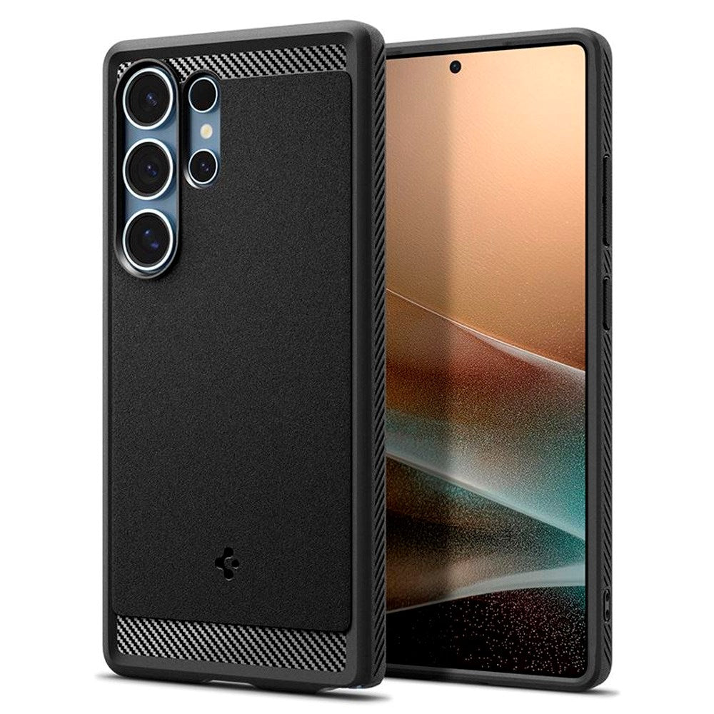 Samsung Galaxy S25 Ultra Spigen Rugged Armor MagSafe Beskyttelsescover - Sort