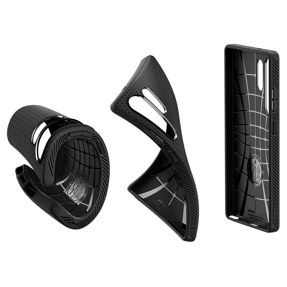 Spigen - Liquid Air Fleksibelt Plastik Cover - Samsung Galaxy S25 Ultra - Sort