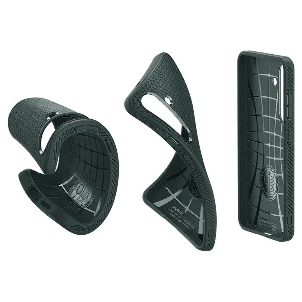 Spigen - Liquid Air Fleksibelt Plastik Cover - Samsung Galaxy S25 - Grøn