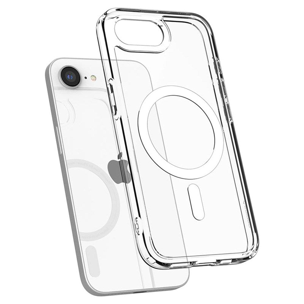 Spigen - iPhone 17e / 16e Crystal Hybrid Cover - MagSafe Kompatibel - Gennemsigtig