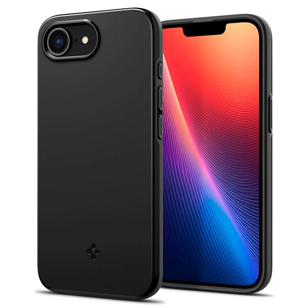 Spigen - iPhone 16e Thin Fit Cover - MagSafe Kompatibel - Sort