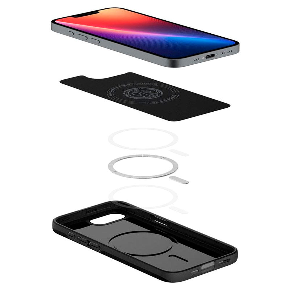 Spigen - iPhone 16e Thin Fit Cover - MagSafe Kompatibel - Sort