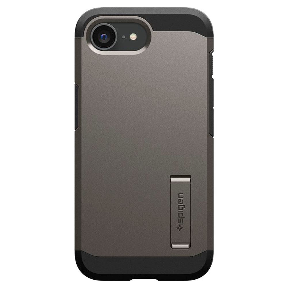 Spigen iPhone 17e / 16e Tough Armor Cover inkl. Kickstand - MagSafe Kompatibel - Gunmetal