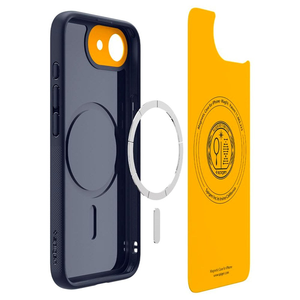 Spigen - iPhone 17e / 16e Nano Pop Cover - MagSafe Kompatibel - Blå / Gul