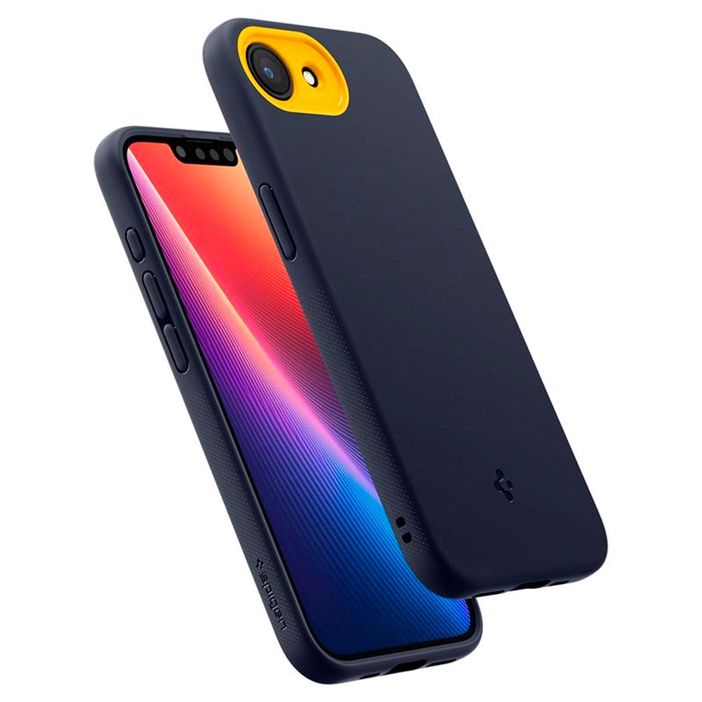Spigen - iPhone 17e / 16e Nano Pop Cover - MagSafe Kompatibel - Blå / Gul