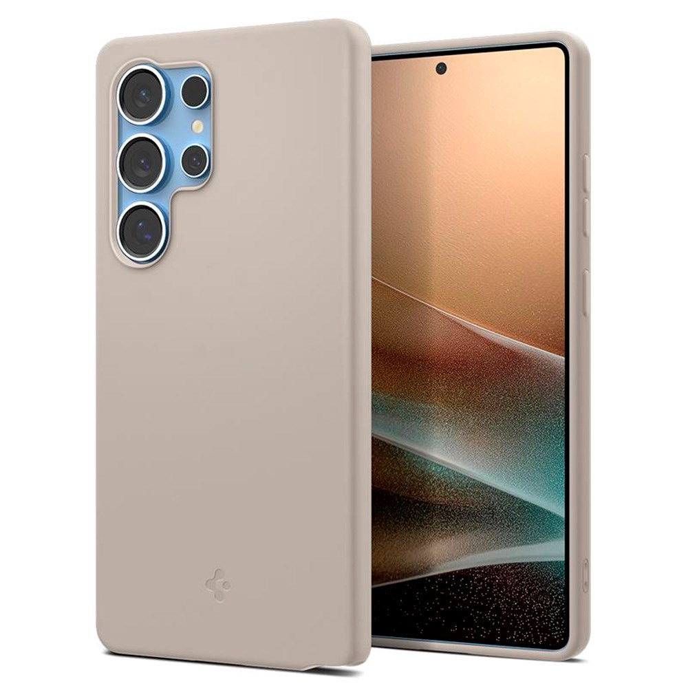 Premium Spigen MagSafe Silikone Cover til Galaxy S25 Ultra - Titanium