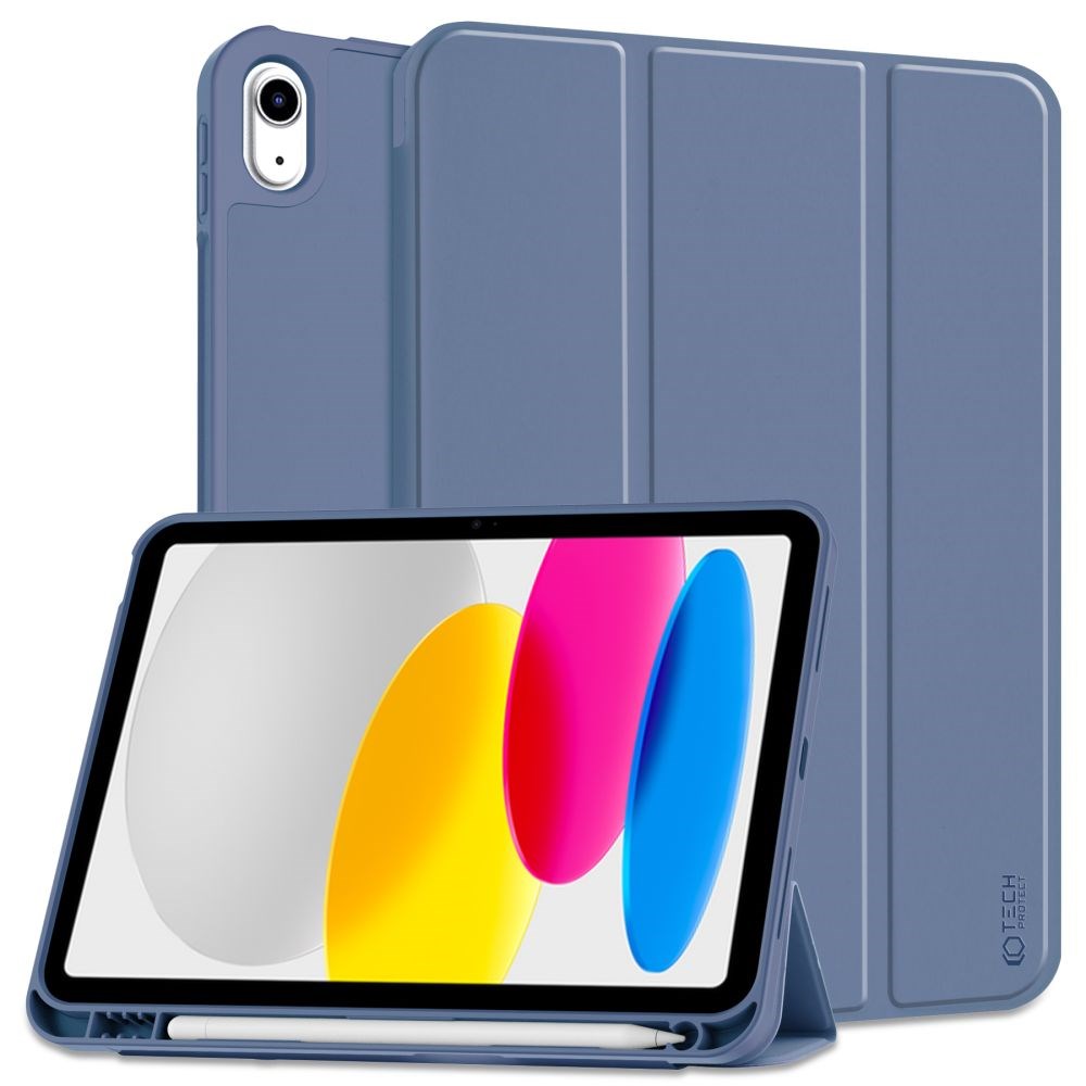 Tech-Protect iPad 11" (2025) / iPad 10.9" (2024/2022) SC Cover m. Apple Pencil Holder - Blå