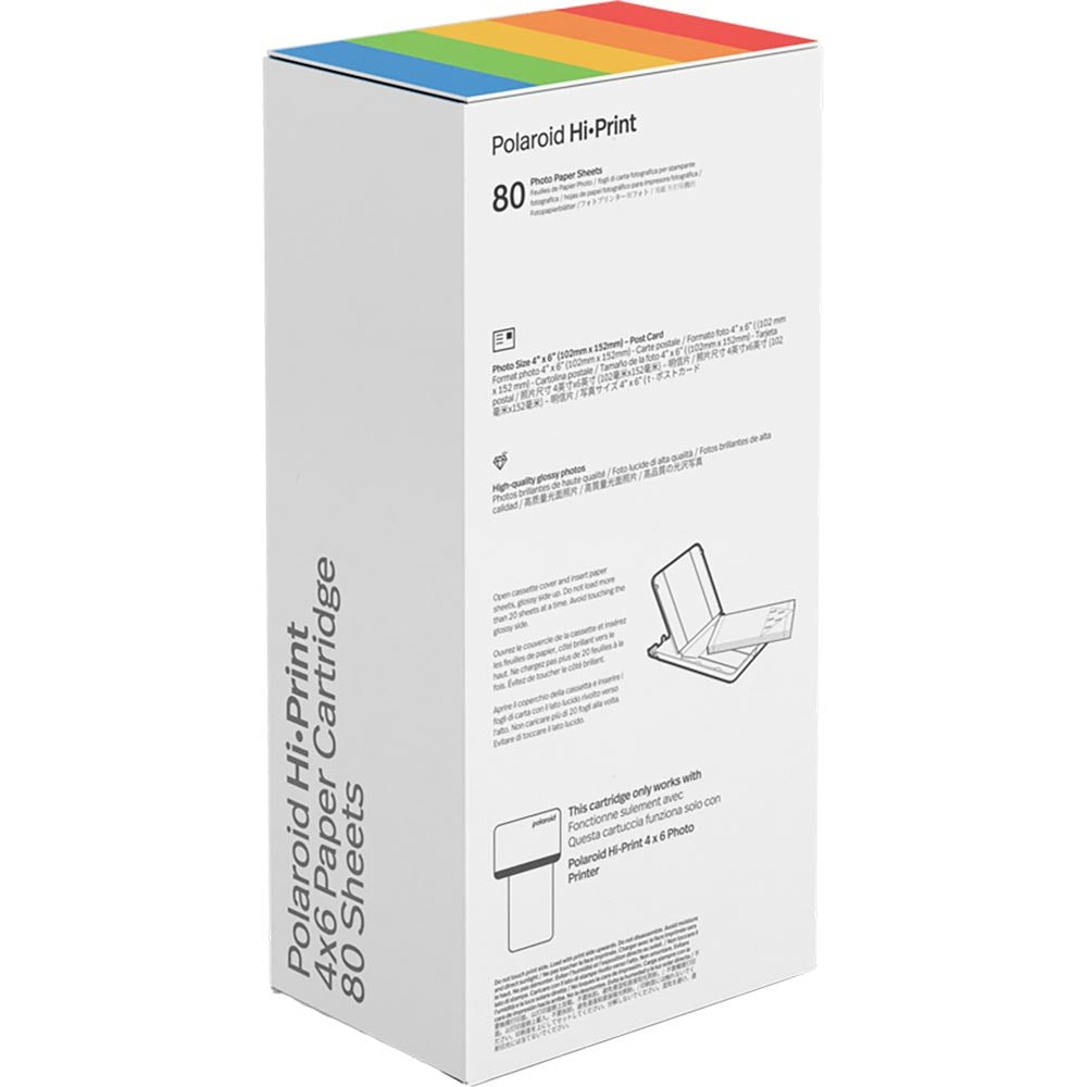 Polaroid Hi-Print Fotopapir 4x6 med Farvepatron - 80 ark til Printer