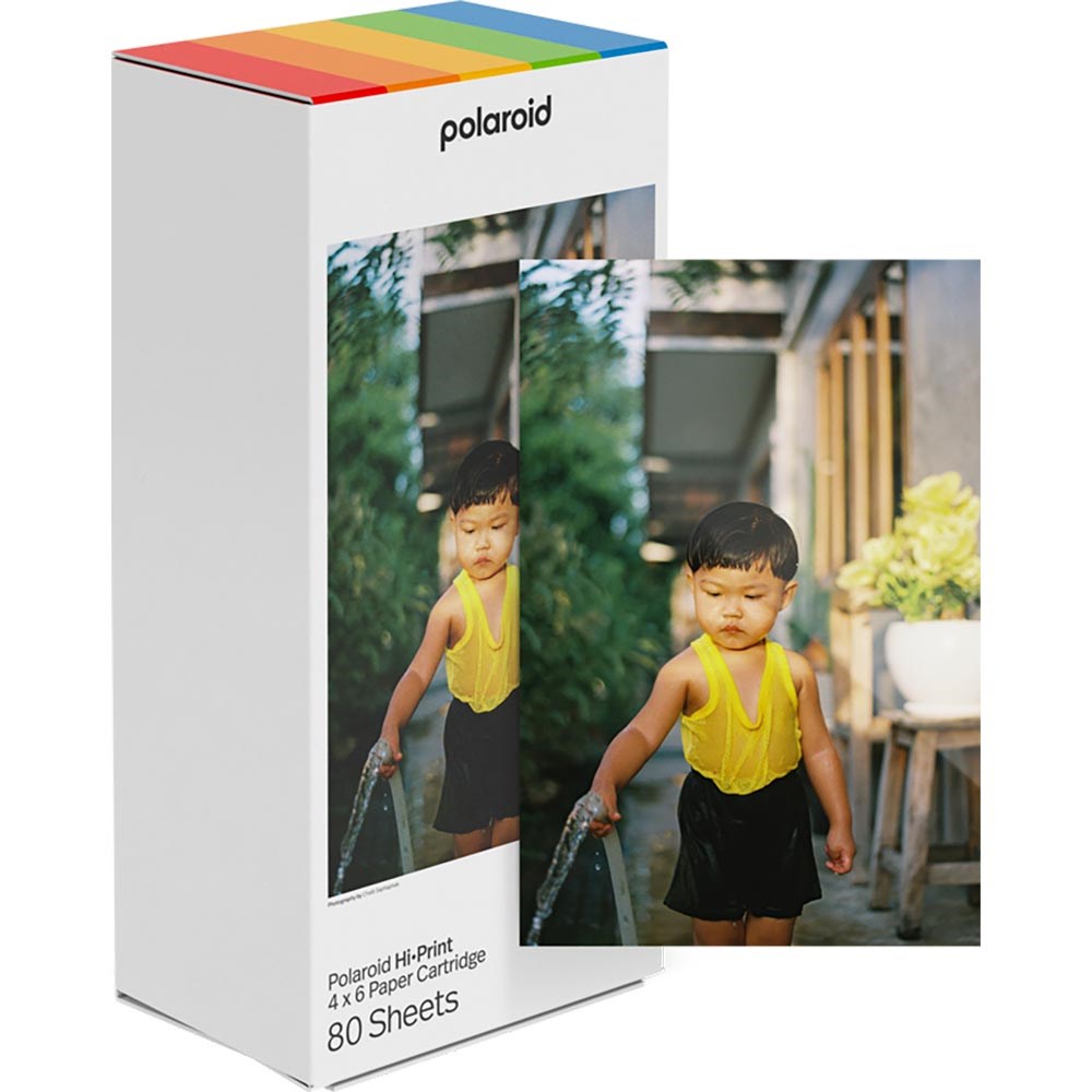 Polaroid Hi-Print Fotopapir 4x6 med Farvepatron - 80 ark til Printer