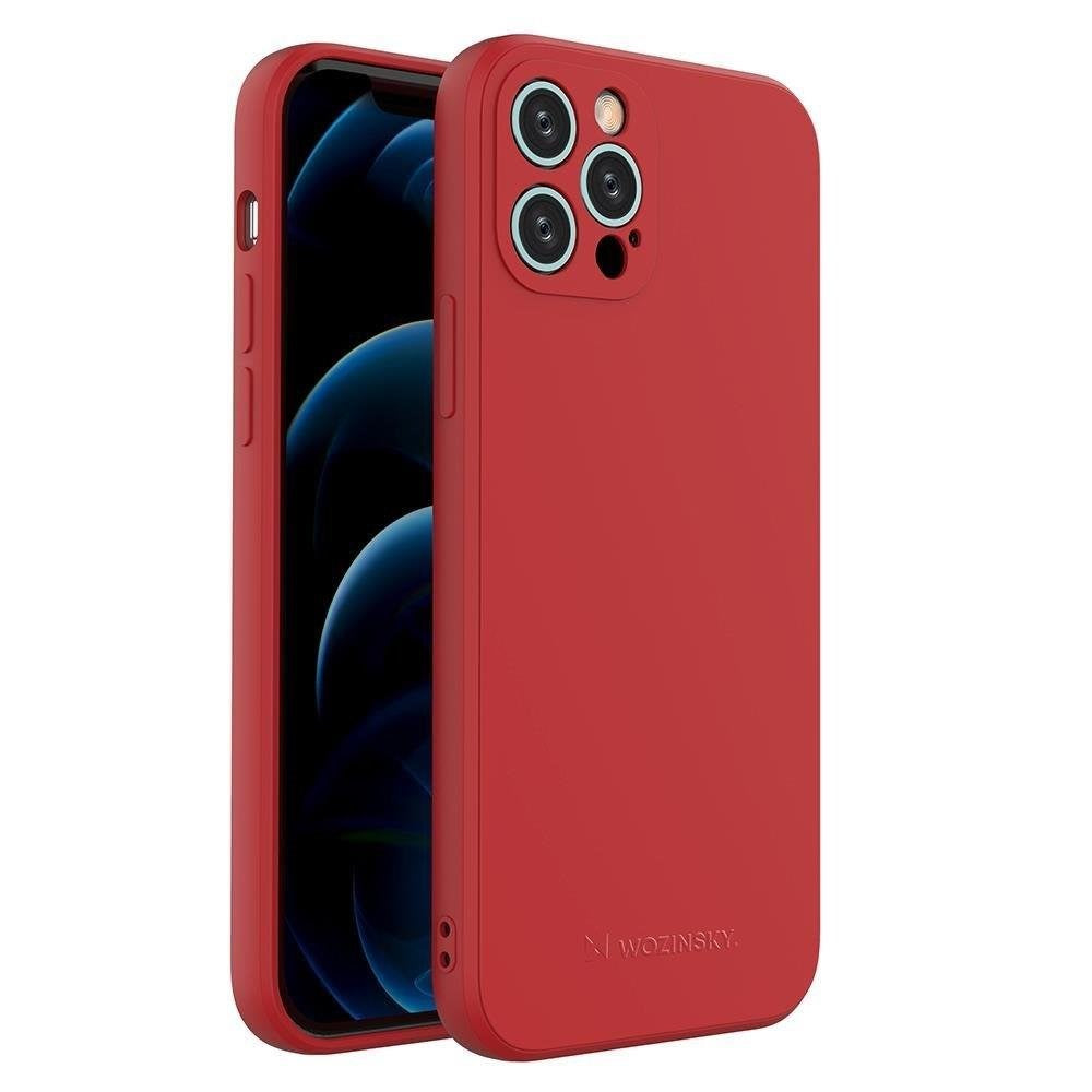 iPhone 13 Pro Wozinsky Color Case Silikone Bagside Cover - Rød