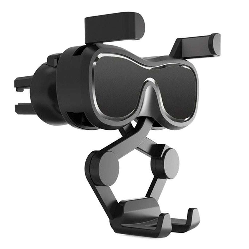 Mobilholder til Bil i Ventilationsanlæg - Max Mobil: 60- 90 mm - Sort