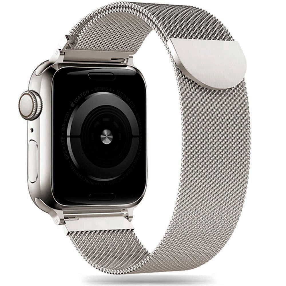 Tech-Protect Apple Watch (42/44/SE/45/46/49mm) Milanse Band Rustfri Stål Rem - Stålfarvet