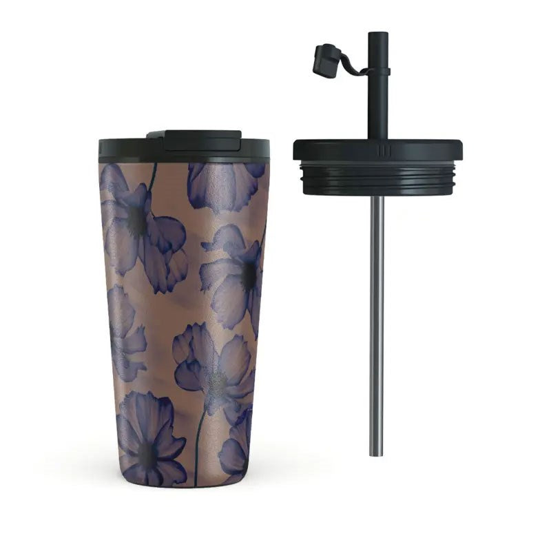 Burga Termokop 500ml - Låg & Sugerør - Velvet Night
