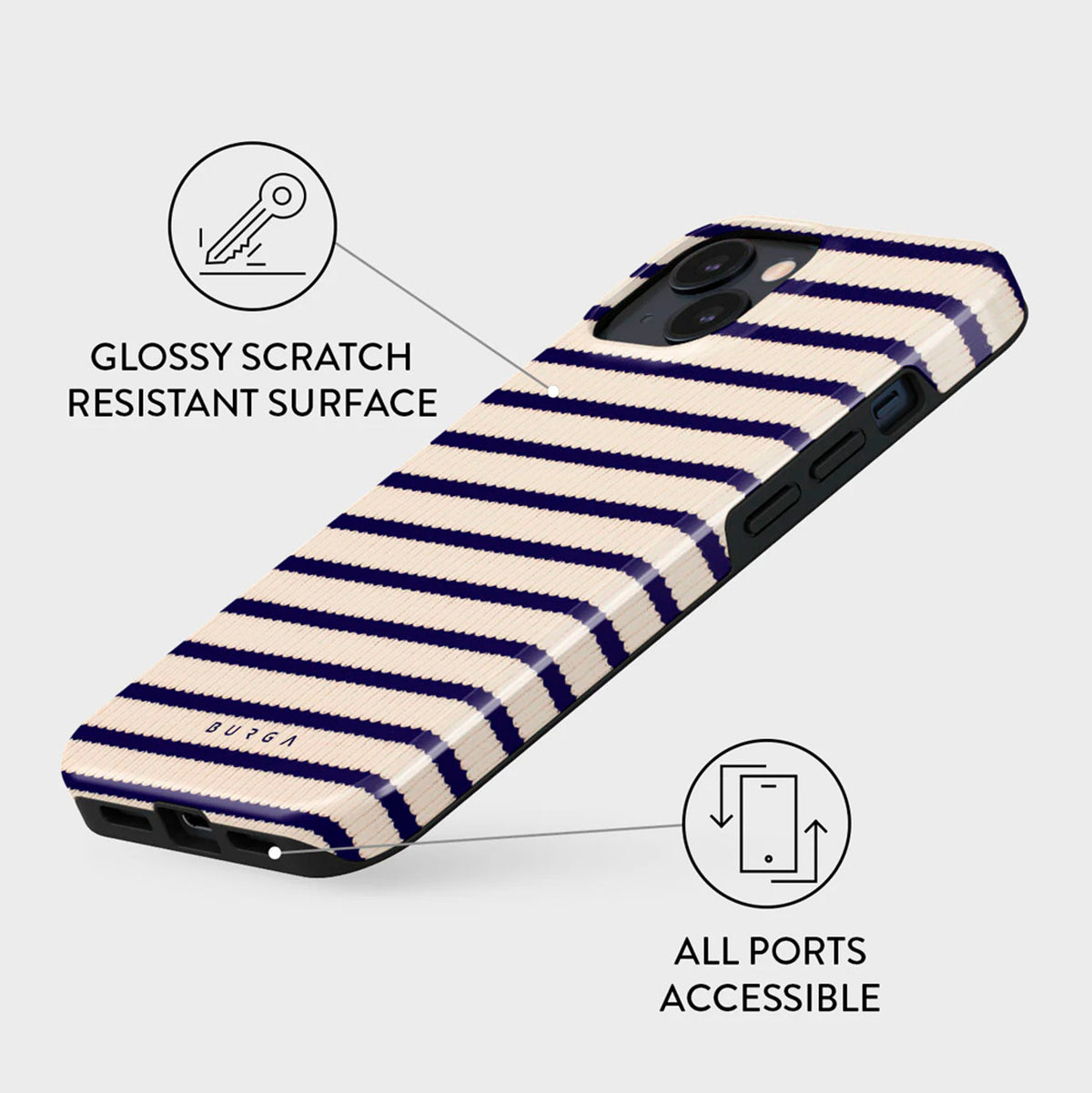 Burga iPhone 13 Tough Fashion Cover - MagSafe Kompatibel - Old Money