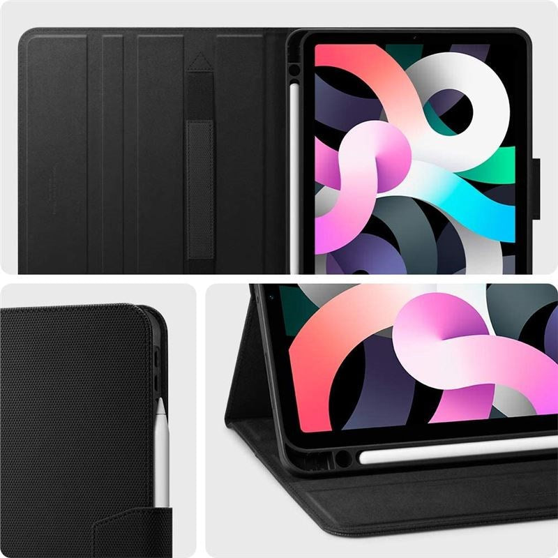 iPad Air 10.9-11" (2025-2020) Flip Cover - Spigen Liquid Air Folio - Sort