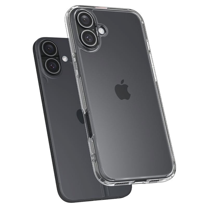 iPhone 16 Plus Spigen Crystal Hybrid Cover - Gennemsigtig