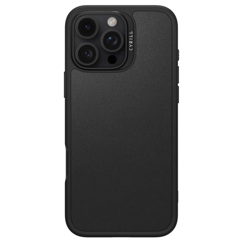 iPhone 16 Pro Spigen Cyrill Kajuk Mag Hybrid Bagside Cover - MagSafe Kompatibel - Sort