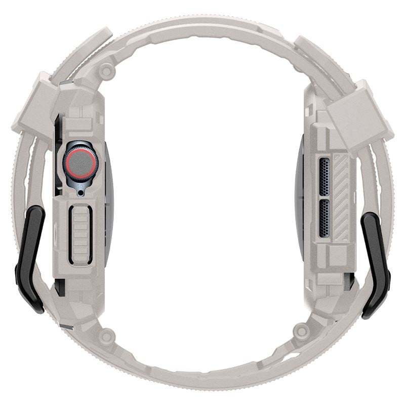 Apple Watch 11 / 10 (46mm) - Spigen Rugged Armor Pro Rem m. Cover - Beige
