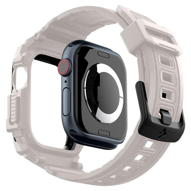 Apple Watch 11 / 10 (46mm) - Spigen Rugged Armor Pro Rem m. Cover - Beige