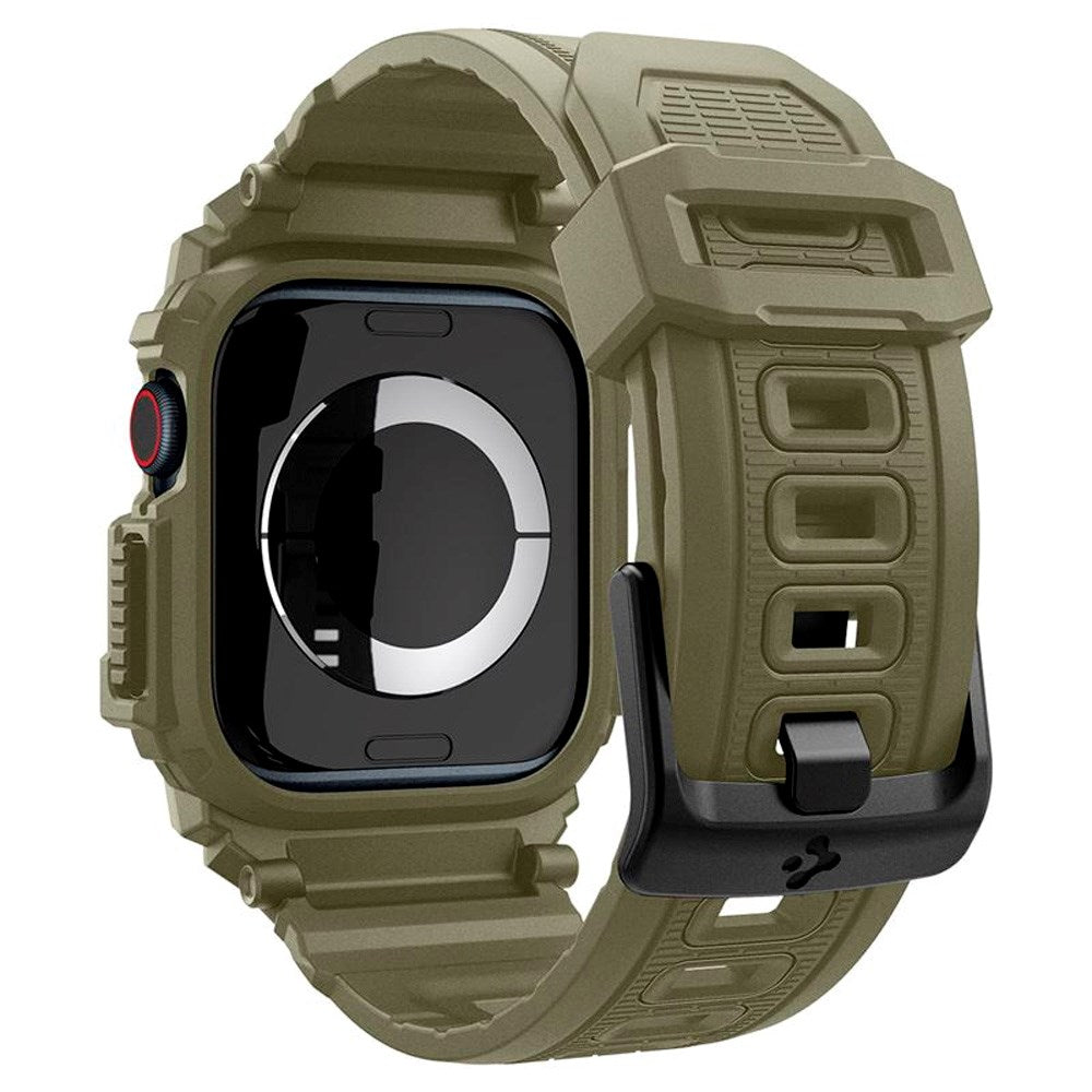 Spigen Rugged Armor Pro Rem m. Cover - Apple Watch 11 / 10 (46mm) - Grøn