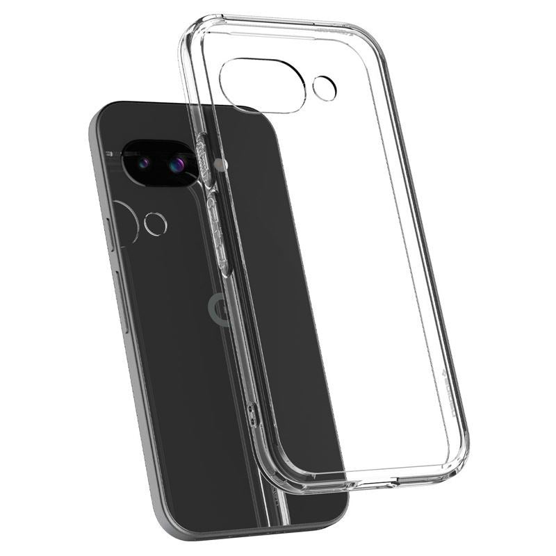 Google Pixel 9a Spigen Hybrid Crystal Clear Case - Gennemsigtig