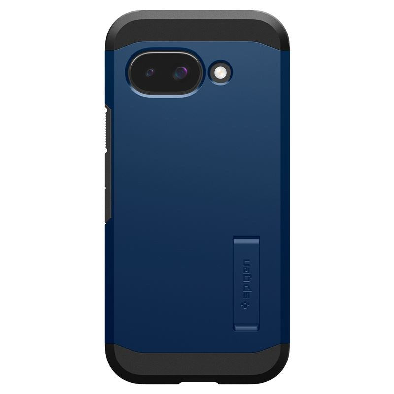 Spigen Tough Armor Hybrid Cover m. Kickstand - Google Pixel 9a - MagSafe Kompatibel - Blå
