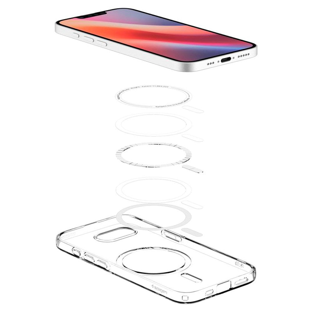 Spigen - iPhone 17e / 16e Crystal Flex Cover - MagSafe Kompatibel - Gennemsigtig