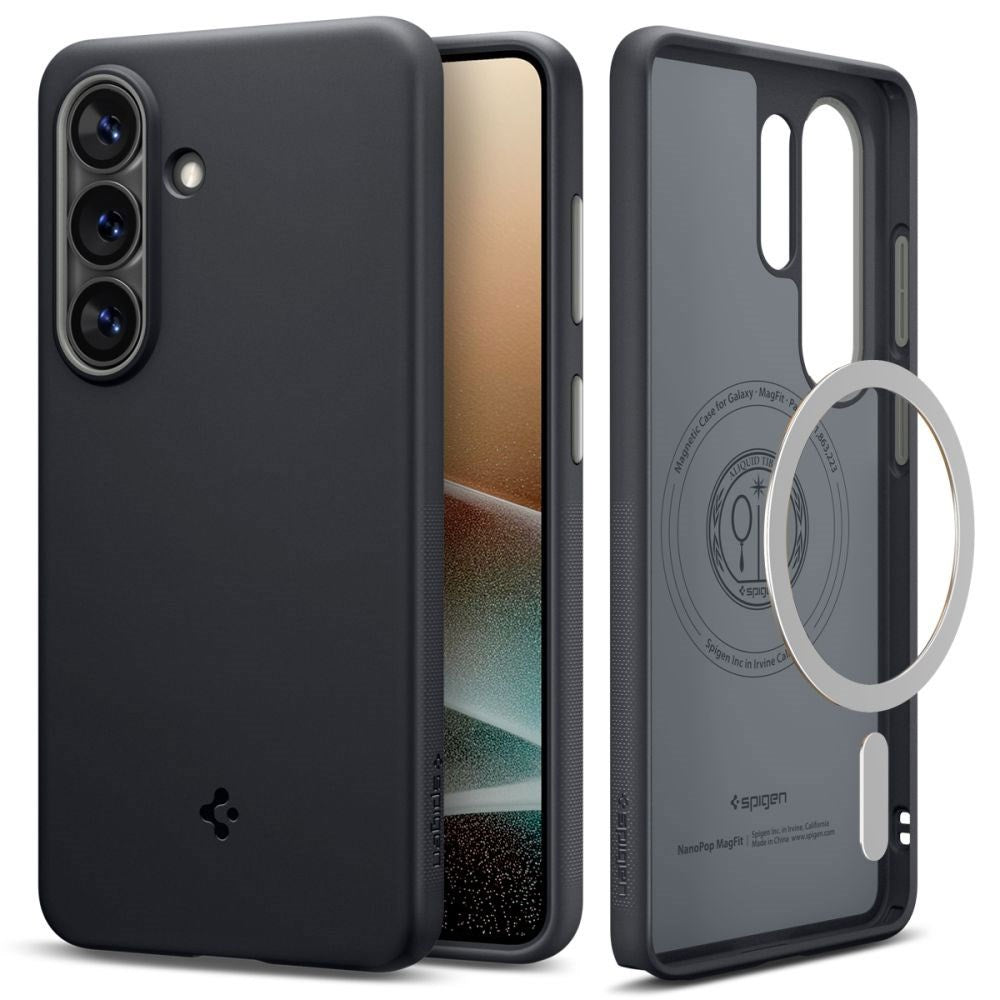 Spigen Samsung Galaxy S26 Ultra Nano Pop Hybrid Mobil Cover - MagSafe Kompatibel - Sort / Grå