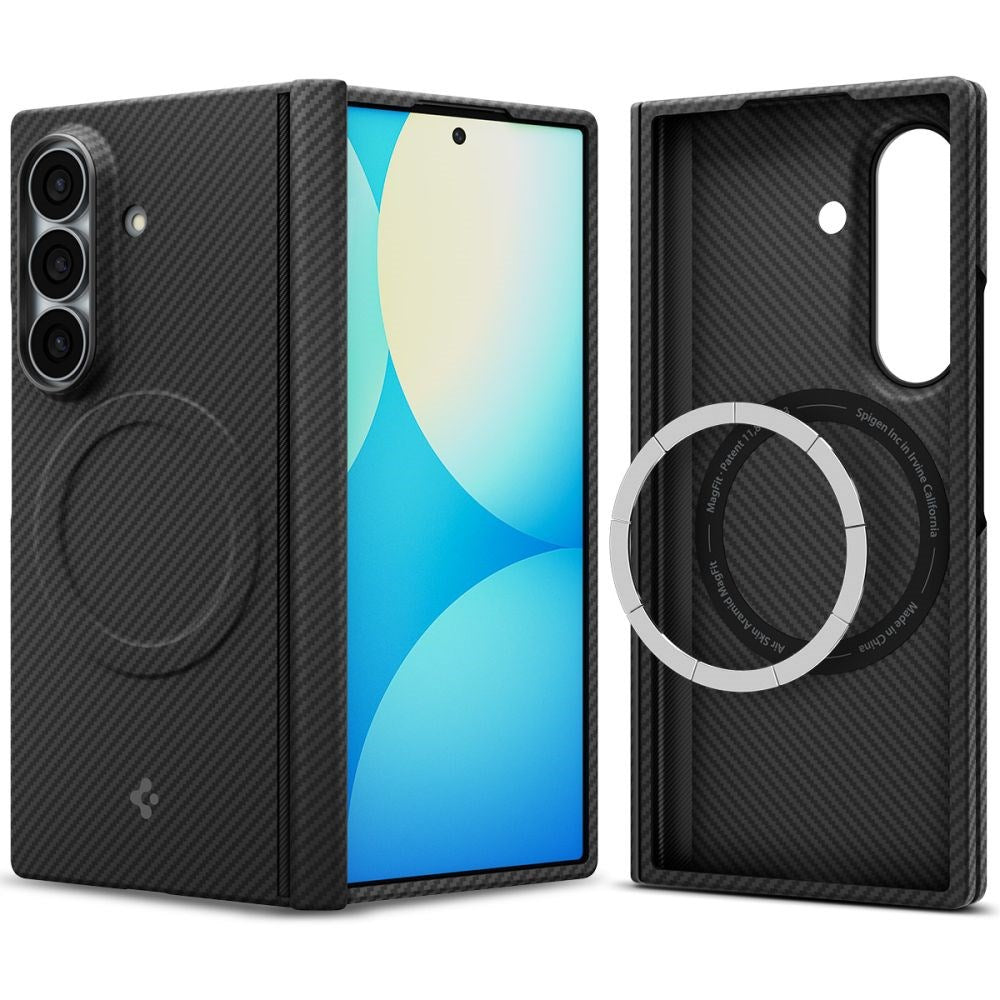 Samsung Galaxy Z Fold8 Ultra Spigen Air Skin Aramid Mobilcover - MagSafe Kompatibel - Sort