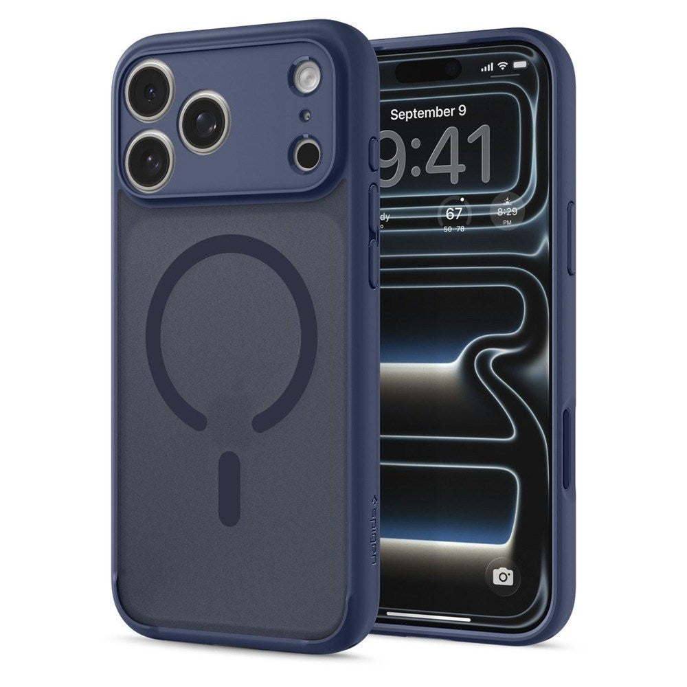 iPhone 18 Pro Max / 17 Pro Max Spigen Ultra Hybrid Bagside Cover - MagSafe Kompatibel - Mat Blå