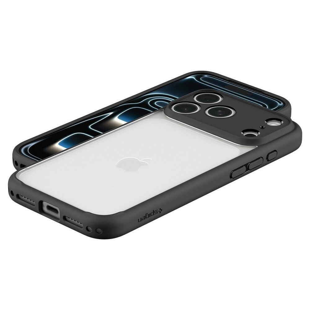 iPhone 18 Pro / 17 Pro Spigen Ultra Hybrid Bagside Cover - Mat Sort