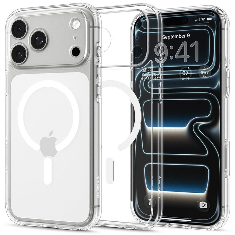 iPhone 18 Pro / 17 Pro Spigen Ultra Hybrid Bagside Cover - MagSafe Kompatibel - Gennemsigtig / Hvid
