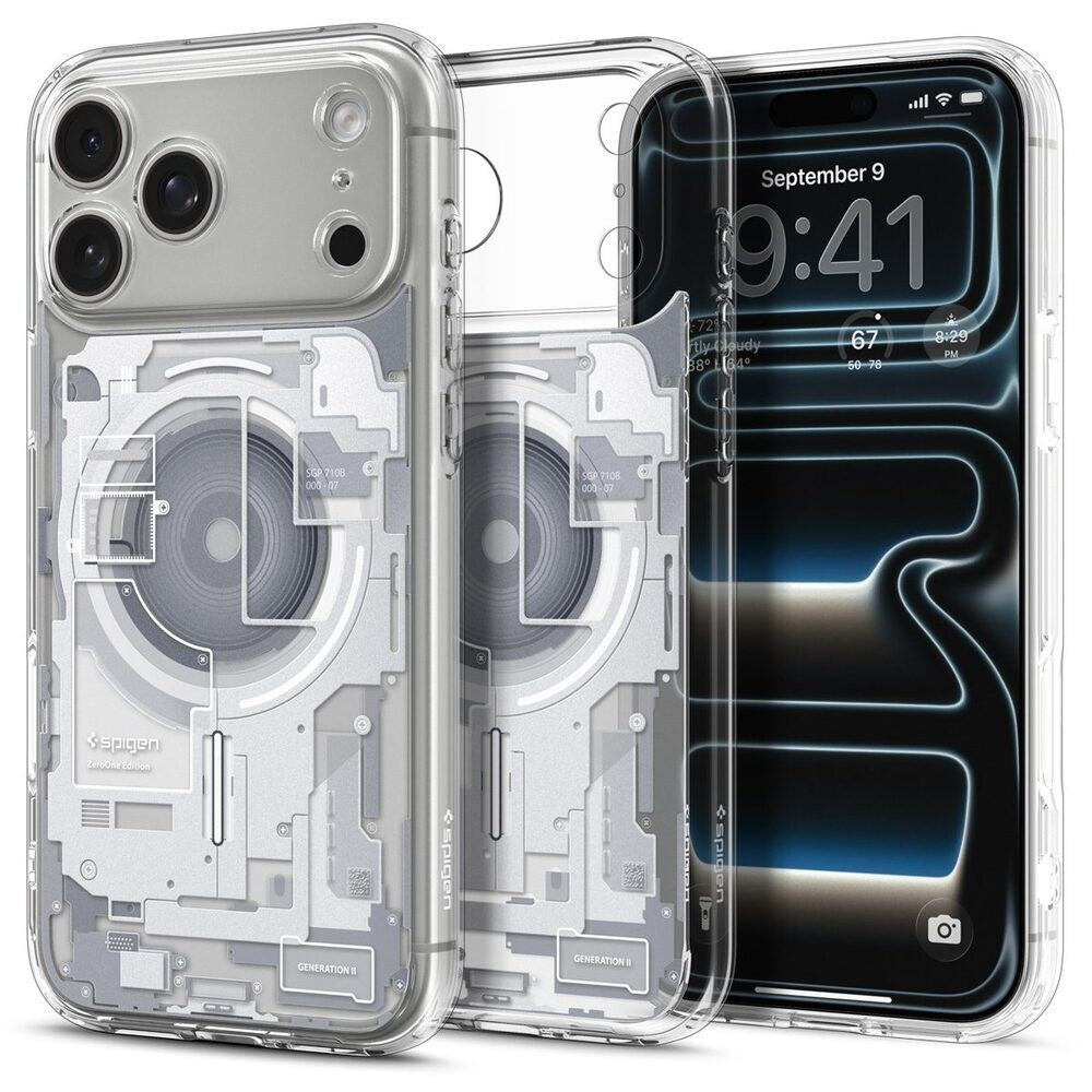 iPhone 18 Pro Max / 17 Pro Max Spigen Ultra Hybrid Bagside Cover - MagSafe Kompatibel - Gennemsigtig / Hvid