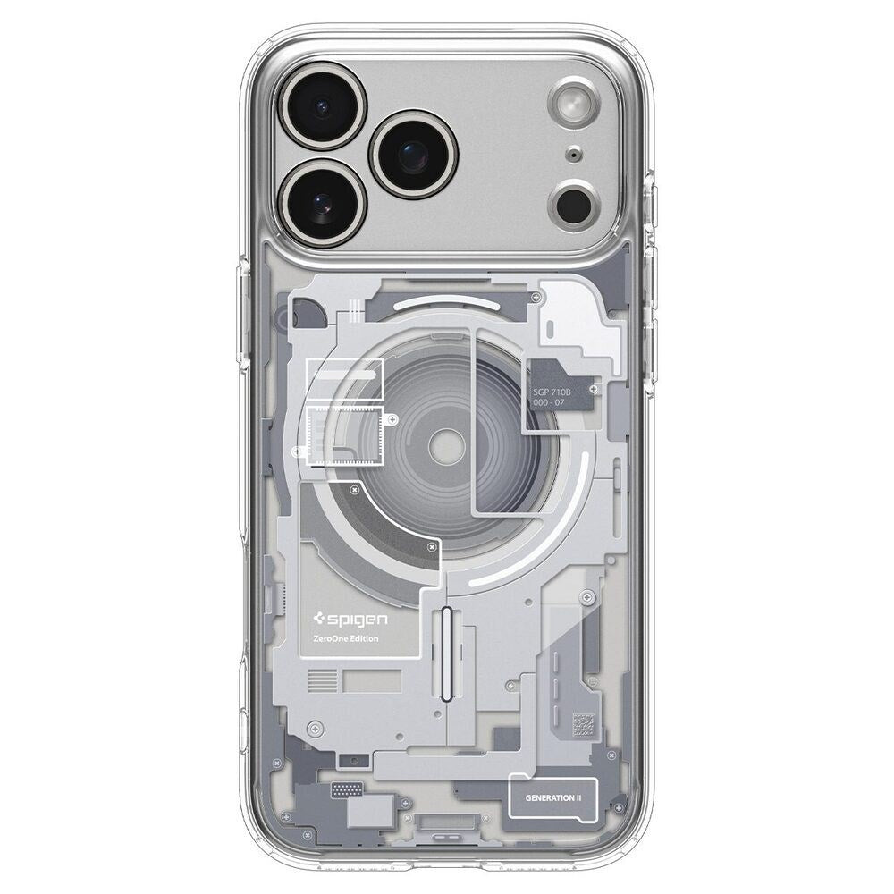 iPhone 18 Pro Max / 17 Pro Max Spigen Ultra Hybrid Bagside Cover - MagSafe Kompatibel - Gennemsigtig / Hvid