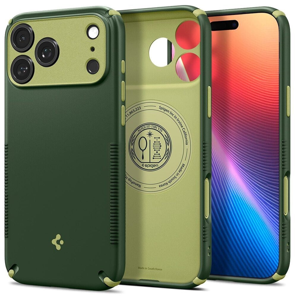 iPhone 18 Pro Max / 17 Pro Max Spigen Nano Pop Hybrid Bagside Cover - MagSafe Kompatibel - Grøn